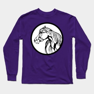 Sharpie Horses: Annie Long Sleeve T-Shirt